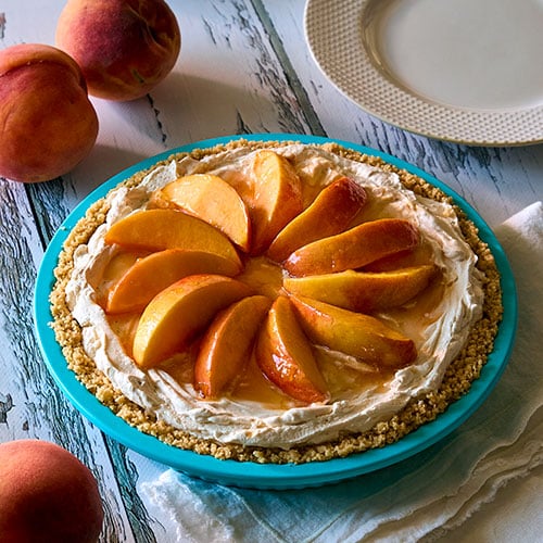 No-Bake Peach Tart