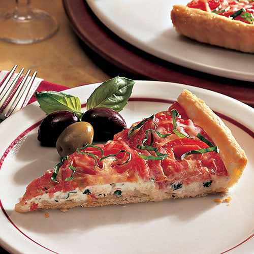 Three-Cheese Tomato Appetizer Tart