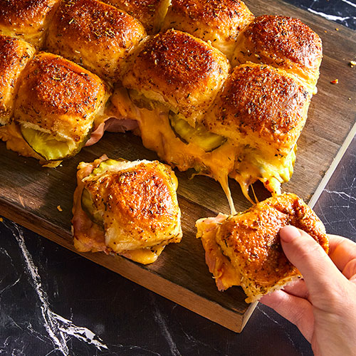 Hot Ham & Cheese Sliders