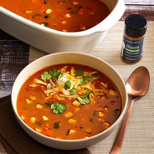 Vegetarian Enchilada Soup  