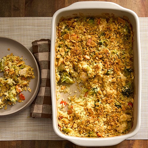 Lemon Pepper Chicken Rice Casserole