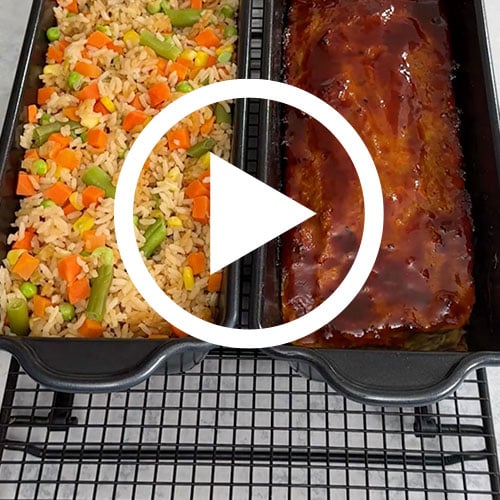Play Teriyaki Meatloaf With Oven-Fried Rice Video