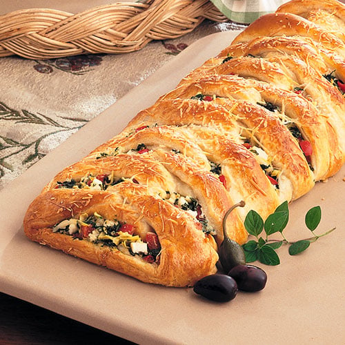 Spinach & Artichoke Braid