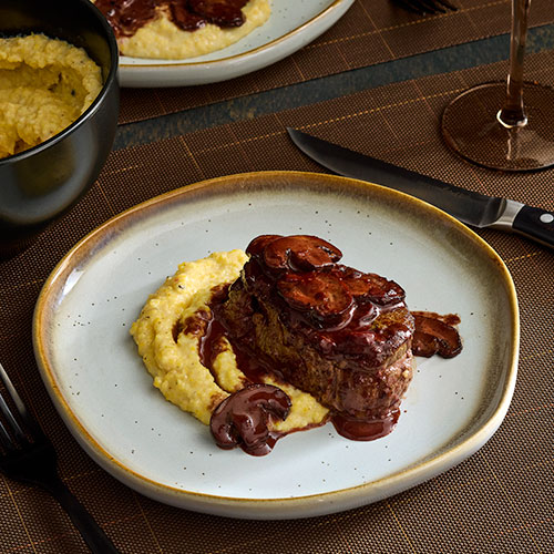 Filet Mignon With  Mushroom Sauce