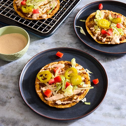 Meat & Bean Tostadas