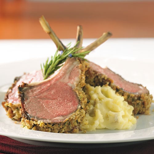 Rack of Lamb with Mustard Crust