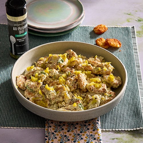 Tater Tot Dill Pickle Potato Salad 