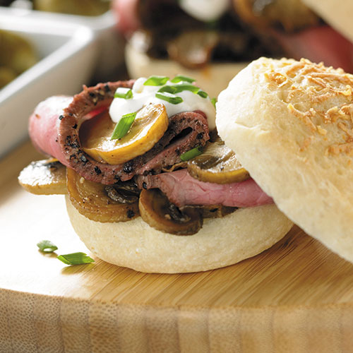 Mini Beef & Mushroom Sandwiches