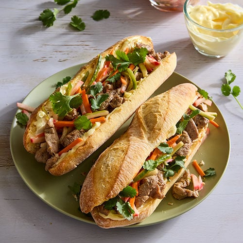 Pickled Veggie & Pork Sandwiches