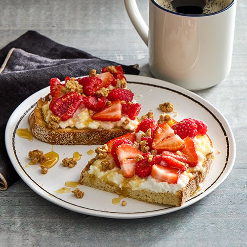 Loaded Cottage Cheese Toast