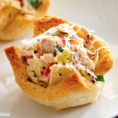Artichoke Chicken Salad Tarts