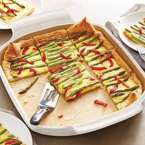 Asparagus & Roasted Red Pepper Tart