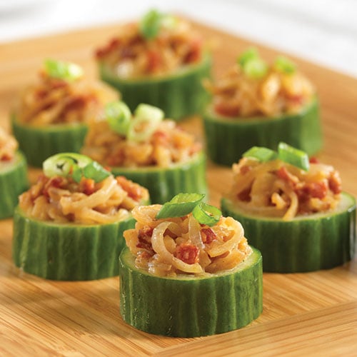 Bacon & Water Chestnut Cups