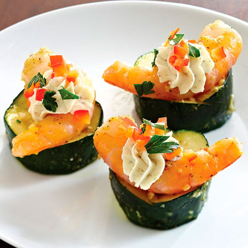 Confetti Shrimp Zucchini Cups