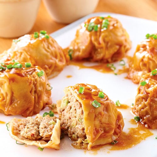 Jumbo Glazed Pork Wontons