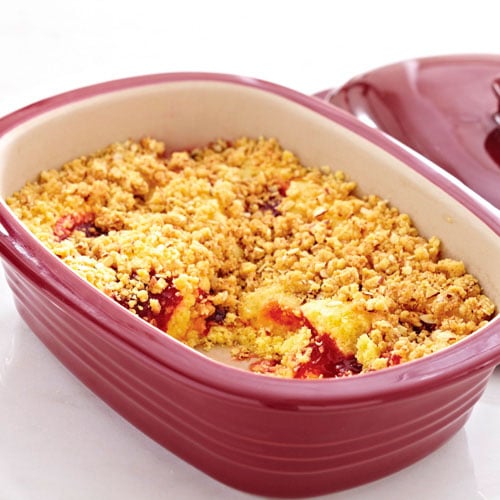 Lemon-Cherry Crumble Cake