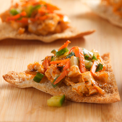 Moroccan Chicken Pita Wedges