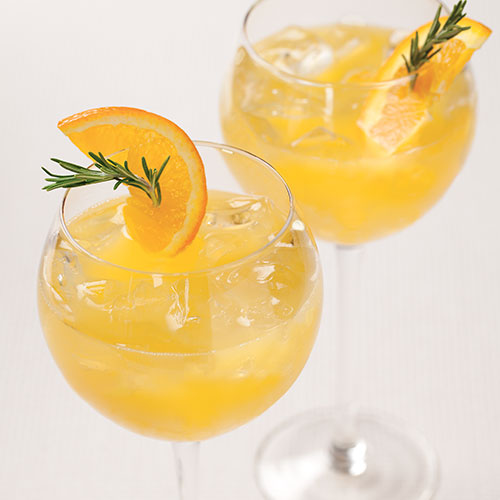 Rosemary-Citrus Champagne Cocktails