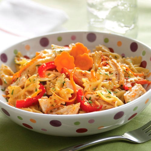Satay Chicken Pasta Salad