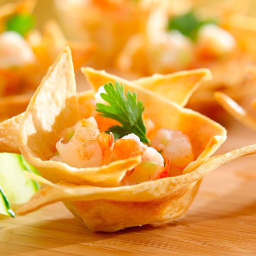 Spicy Shrimp Ceviche Cups