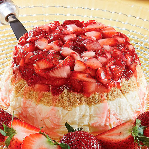 Strawberry Cheesecake Bombe