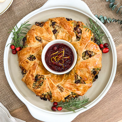 Turkey Cranberry Wreath