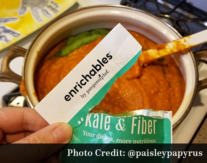 Using Kale & Fiber Enrichables in a recipe