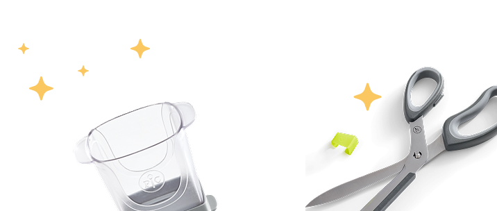 garlic press, shears
