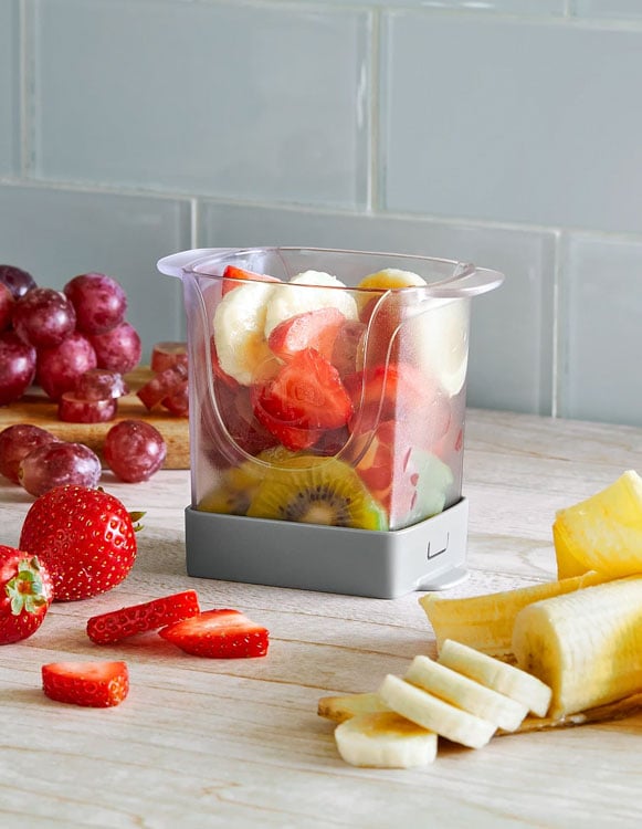 cup slicer filled with fruit