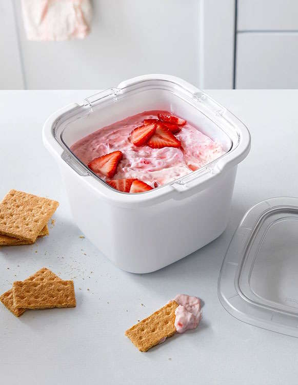 Chilled strawberry treat