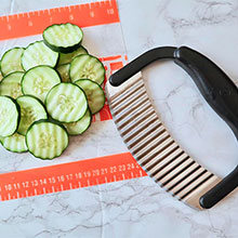 sliced cucumbers
